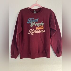 Burgundy “TPWK” crewneck